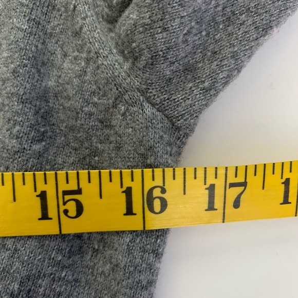 BANANA REPUBLIC Gray Open Front Wool Cashmere Ruched Cardigan Sweater‎ - Picture 11 of 11